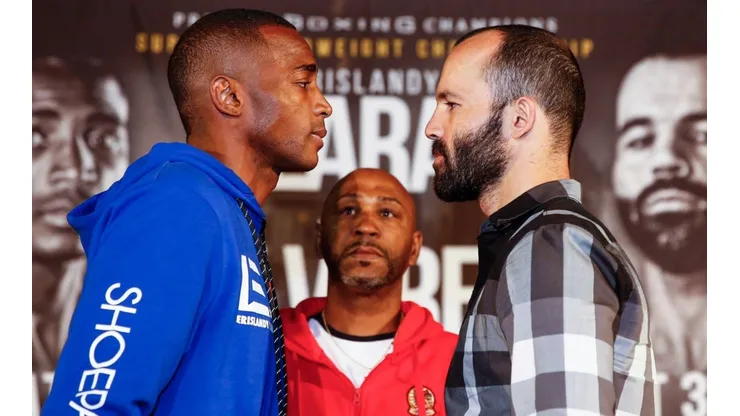 Lara y Álvarez, en uno de los últimos cara a cara. (Foto: @premierboxing)