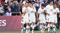 El festejo de los jugadores visitantes.