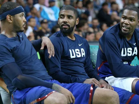 Kevin Durant y Kyrie Irving están presionando para que los Nets frimen a Carmelo Anthony