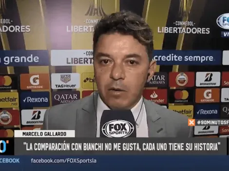 A Gallardo le preguntaron por la comparación con Bianchi: "No me gusta"