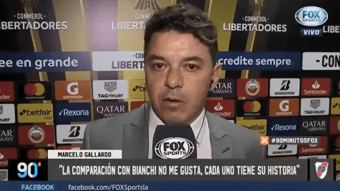 A Gallardo le preguntaron por la comparación con Bianchi: "No me gusta"