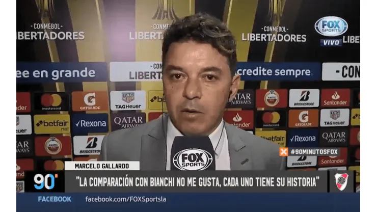 A Gallardo le preguntaron por la comparación con Bianchi: "No me gusta"