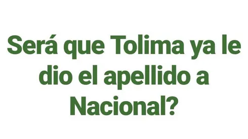 A papaya partida... ¡Los mejores memes de la derrota de Nacional contra Tolima!