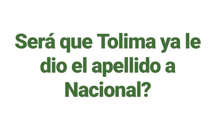 A papaya partida... ¡Los mejores memes de la derrota de Nacional contra Tolima!