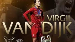Más que merecido: Virgil van Dijk fue coronado como el mejor jugador del año de la UEFA