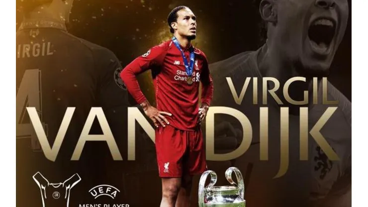 Más que merecido: Virgil van Dijk fue coronado como el mejor jugador del año de la UEFA
