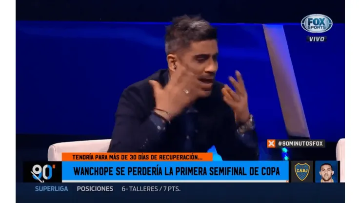 Que alguien lo calme: el Negro Bulos estaba hablando de Boca y se volvió completamente loco