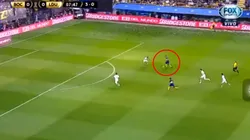 Sigue en modo Ronaldo: en la primera que tuvo, Wanchope casi la manda a guardar