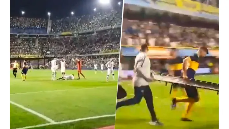 La reacción de los jugadores al ver la gravedad de la lesión de Christian Cruz