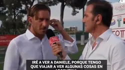 Lo confirmó: Totti vendrá a la Argentina para ver a De Rossi y "hacer unas cosas"
