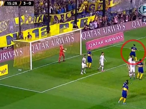 ¿Se enojó con los que lo gritaron antes? El gesto de Lisandro López tras un errado de Boca