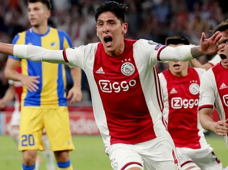 Edson le dio la clasificación al Ajax a los grupos de Champions