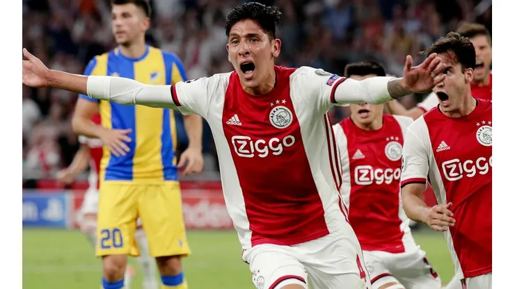 Edson le dio la clasificación al Ajax a los grupos de Champions
