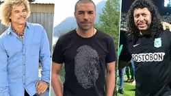 Historia pura: la gran foto del Pibe Valderrama acompañado por René Higuita e Iván Córdoba