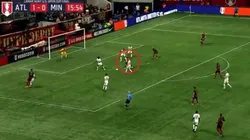 El golazo de Gonzalo Martínez.