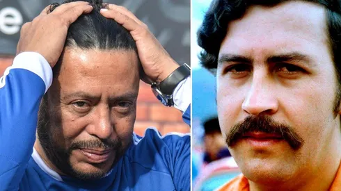 René Higuita y Pablo Escobar.