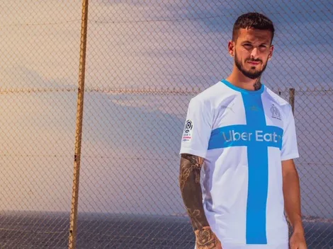 Benedetto presentó la nueva camiseta de Olympique de Marsella