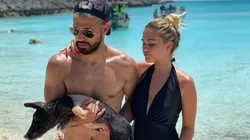 Sofía Calzetti le sacó un fotón a Agüero, la subió a Instagram y le escribió: "Te amo"