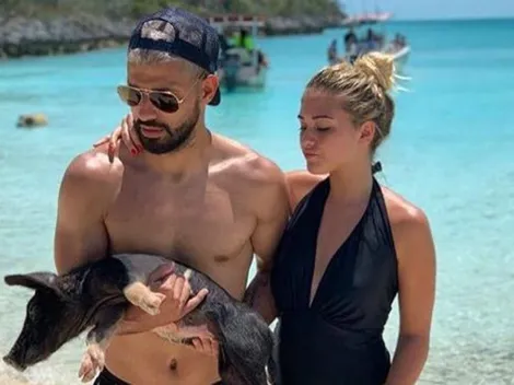 Sofía Calzetti le sacó un fotón a Agüero, la subió a Instagram y le escribió: "Te amo"