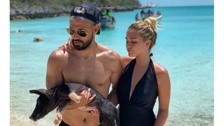 Sofía Calzetti le sacó un fotón a Agüero, la subió a Instagram y le escribió: "Te amo"
