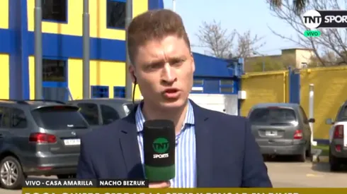 Foto del periodista que cubre a Boca.