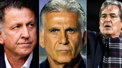 Juan Carlos Osorio, Carlos Queiroz y Jorge Luis Pinto.