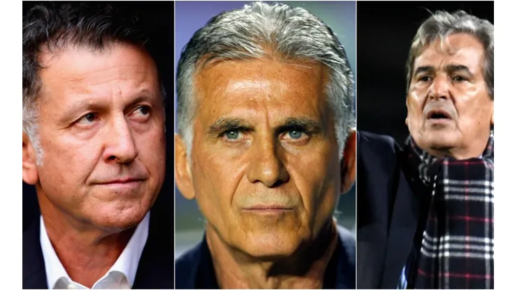 Juan Carlos Osorio, Carlos Queiroz y Jorge Luis Pinto.