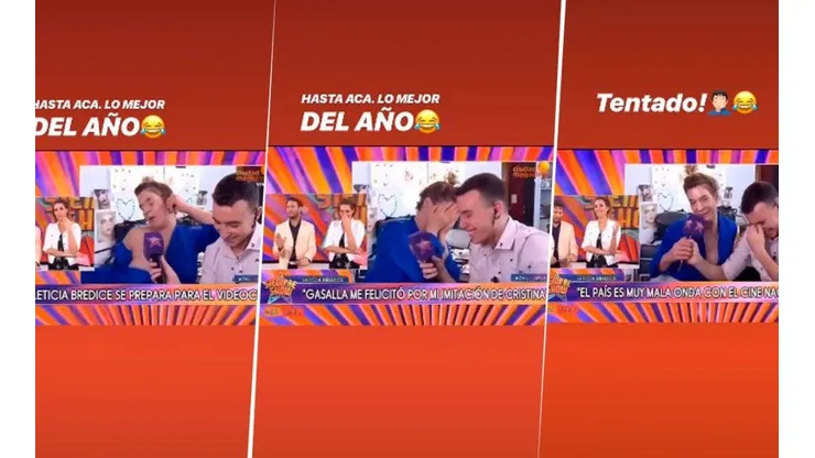 No podemos más: estaba en vivo, se le bajó la bata y tiró un "se me escapó bolu..."