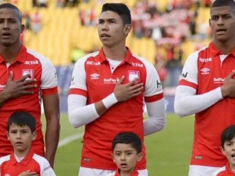 Jugador de Santa Fe celebró la goleada de Nacional mientras su equipo perdía