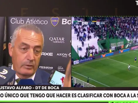 Alfaro lo tiene claro: "Yo tengo que clasificar a Boca a semifinales, después pensaremos en River"