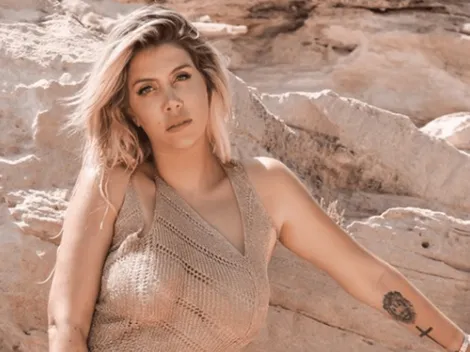 Sensual y enigmática foto de Wanda Nara en Instagram: "Si tú saltas, yo salto"