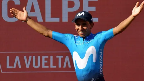 Nairo Quintana, ciclista colombiano del equipo Movistar Team.