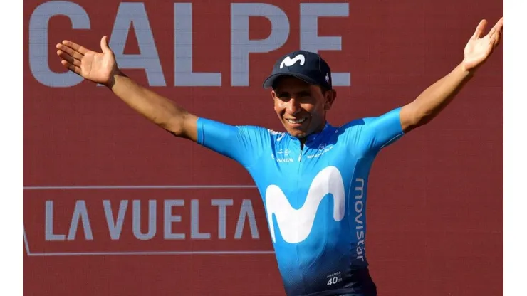 Nairo Quintana, ciclista colombiano del equipo Movistar Team.
