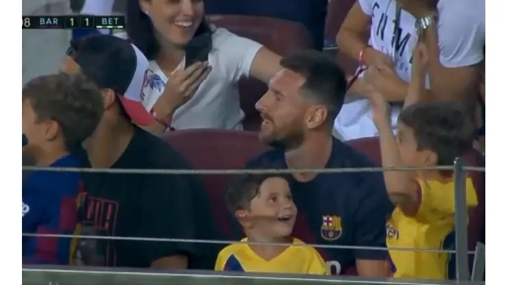 La reacción de los Messi.
