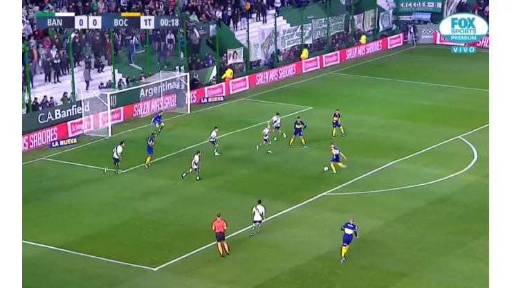 Sorpresa, Banfield: Soldano metió su primer gol en Boca a los 20 segundos de partido
