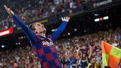 El festejo de Antoine Griezmann en el Camp Nou.