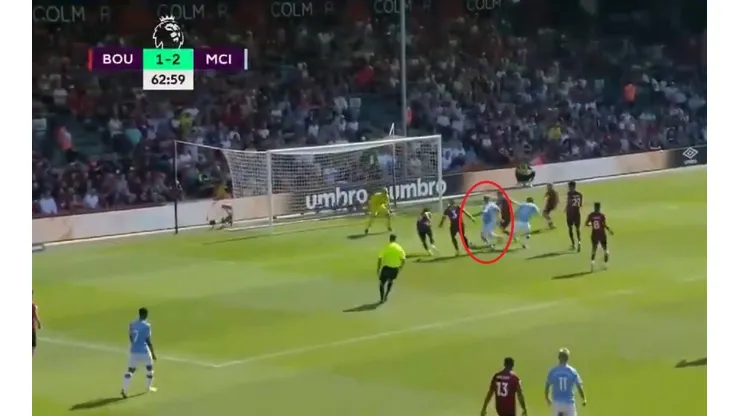 Al City se le complicaba, apareció una vez más Agüero y trajo calma frente al Bournemouth