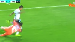 Jefferson Martínez hizo un "Faríñez" y se ganó la ovación de la hinchada Azul