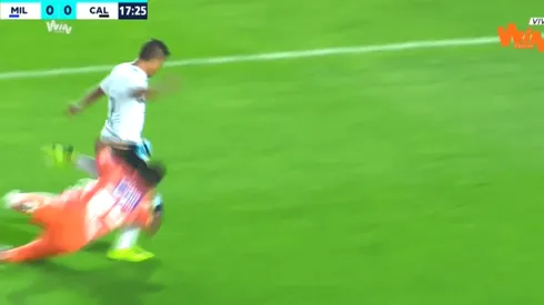 Jefferson Martínez hizo un "Faríñez" y se ganó la ovación de la hinchada Azul