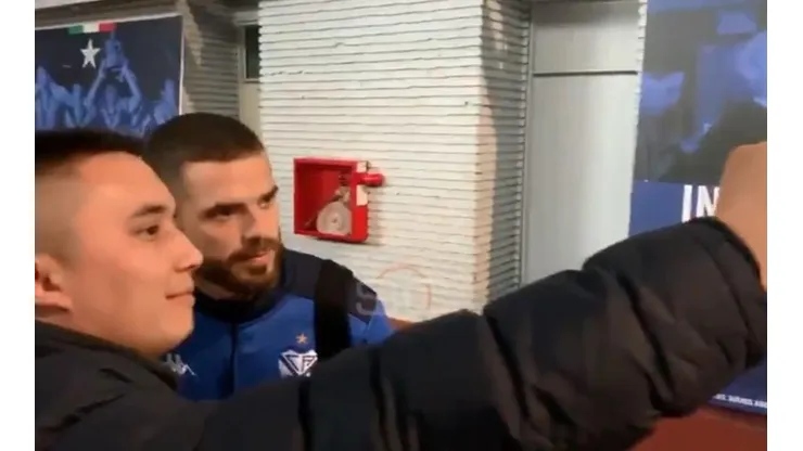 La muy buena actitud de Fernando Gago.