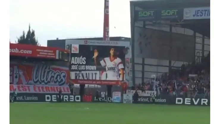 El homenaje a José Luis Brown.