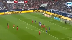 Que viva el fútbol, Lewandowski: puso el balón en un ángulo de tiro libre