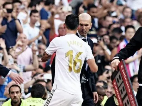 Zidane habló sobre el partido de James Rodríguez y explicó por qué salió
