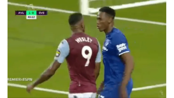 Se dijeron de todo: tenso cruce entre Wesley y Yerry Mina