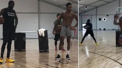 D'Angelo Russell se entrenó con Draymond Green y los Warriors meten miedo