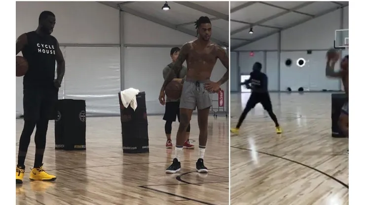 D'Angelo Russell se entrenó con Draymond Green y los Warriors meten miedo