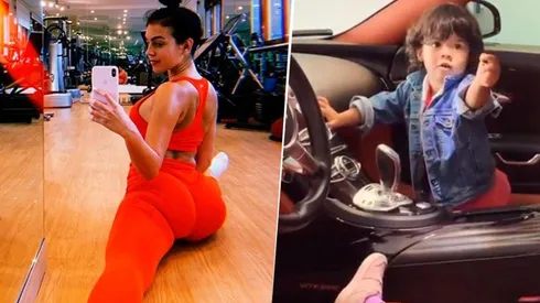 Georgina Rodriguez mostró en Instagram lo que pasa en el auto de Cristiano cuando no está en casa
