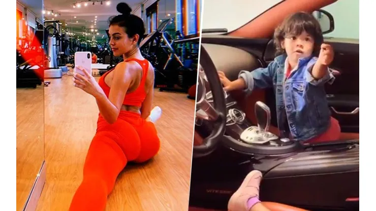 Georgina Rodriguez mostró en Instagram lo que pasa en el auto de Cristiano cuando no está en casa