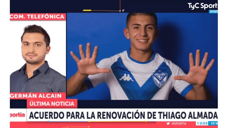 Sonríe Heinze: Thiago Almada, a punto de renovar con Vélez