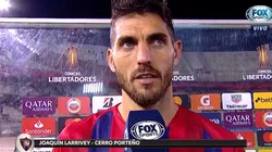 Larrivey: "No me pareció que el árbitro estuviera convencido"